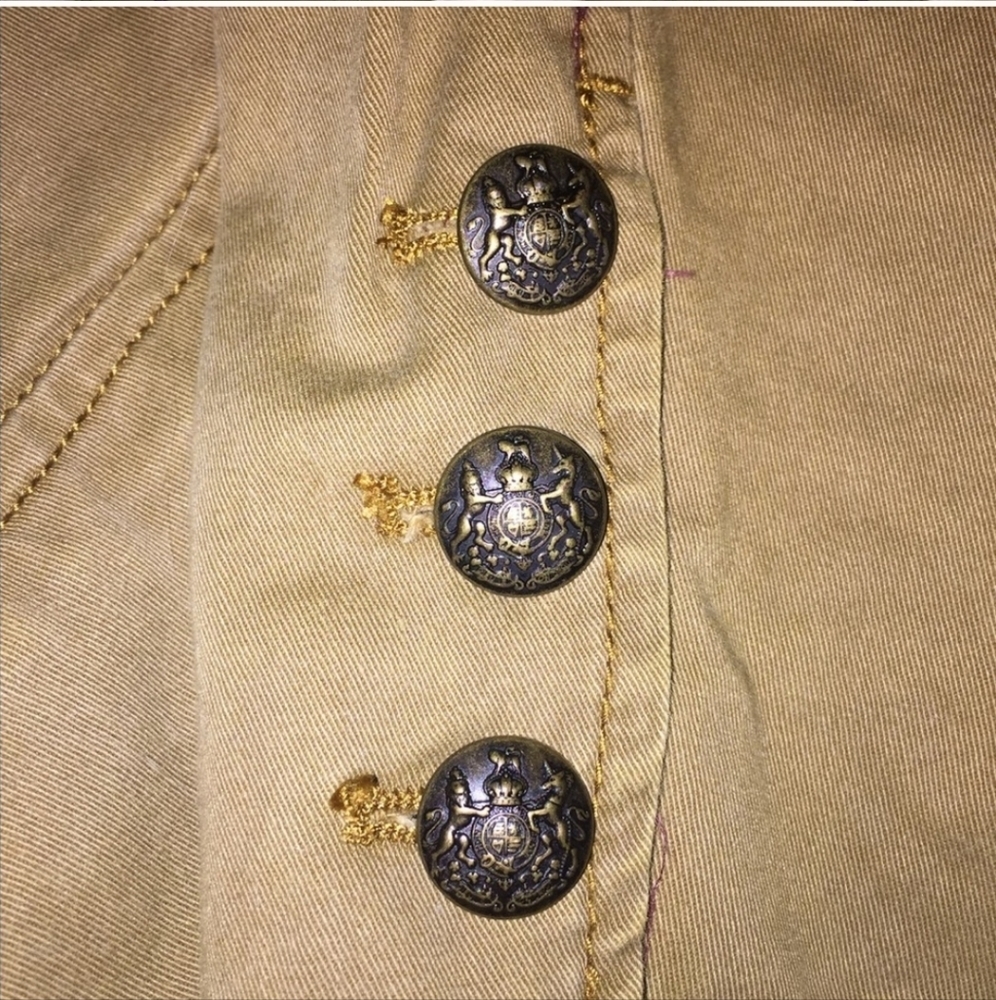 Free People Tan Military Style Jacket - Picture 7 of 9